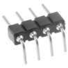 Preci-Dip 800 Series Right Angle Through Hole Pin Header, 4 Contacts, 2.54 mm Pitch, 1 Row, Unshrouded 800-80-004-20-001101