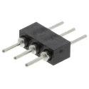 Preci-Dip 830 Series Straight Through Hole Pin Header 3 Contacts 2 mm Pitch 1 Row Unshrouded 830-80-003-10-001101
