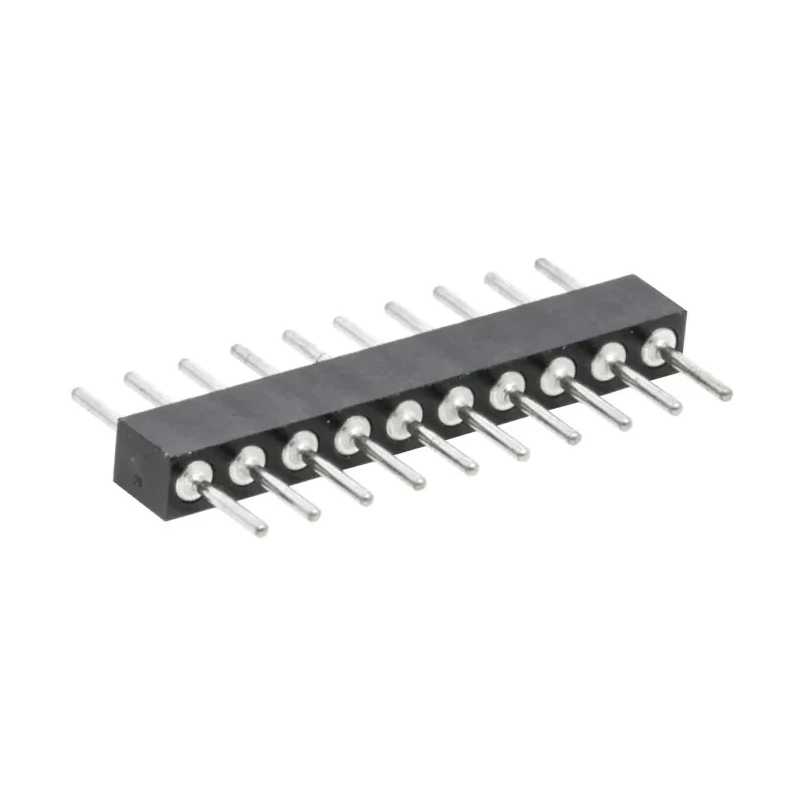 Preci-Dip 830 Series Straight Through Hole Pin Header, 10 Contacts, 2 mm Pitch, 1 Row, Unshrouded 830-80-010-10-001101