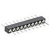 Preci-Dip 830 Series Straight Through Hole Pin Header, 10 Contacts, 2 mm Pitch, 1 Row, Unshrouded 830-80-010-10-001101