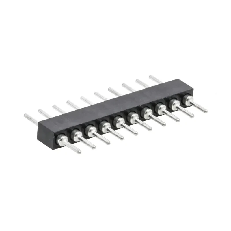 Preci-Dip 830 Series Straight Through Hole Pin Header, 10 Contacts, 2 mm Pitch, 1 Row, Unshrouded 830-80-010-10-001101