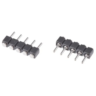 Preci-Dip 800 Series Straight Surface Pin Header 5 Contact(s) 2.54 mm Pitch 1 Row Unshrouded 800-80-005-30-480101