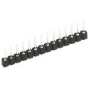 Preci-Dip 800 Series Straight Surface Pin Header, 9 Contact(s), 2.54 mm Pitch, 1 Row, Unshrouded 800-80-009-30-480101