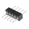 Preci-Dip 850 Series Straight Through Hole Pin Header, 5 Contacts, 1.27 mm Pitch, 1 Row, Unshrouded 850-80-005-10-001101