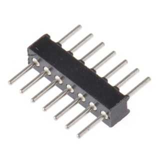 Preci-Dip 850 Series Straight Through Hole Pin Header, 7 Contact(s), 1.27 mm Pitch, 1 Row, Unshrouded 850-80-007-10-001101