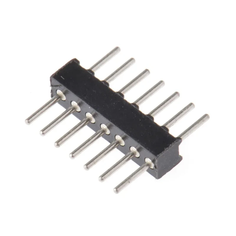 Preci-Dip 850 Series Straight Through Hole Pin Header, 7 Contact(s), 1.27 mm Pitch, 1 Row, Unshrouded 850-80-007-10-001101