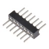 Preci-Dip 850 Series Straight Through Hole Pin Header, 7 Contact(s), 1.27 mm Pitch, 1 Row, Unshrouded 850-80-007-10-001101