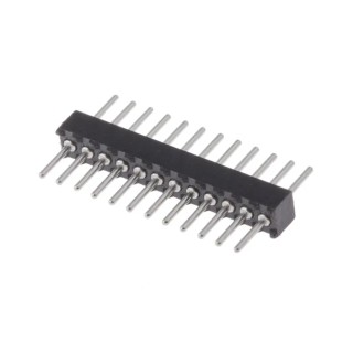 Preci-Dip 850 Series Straight Through Hole Pin Header, 12 Contacts, 1.27 mm Pitch, 1 Row, Unshrouded 850-80-012-10-001101