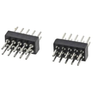 Preci-Dip 852 Series Straight Through Hole Pin Header 10 Contact 1.27 mm Pitch 2 Row Unshrouded 852-80-010-10-001101