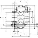 Paulstra Hutchinson Rigid Shaft Coupling Die Cast Steel 632505