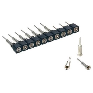 Preci-Dip 9 Way Straight Through Hole Socket Contact Carrier 2.54 mm Pitch 100 V AC, 150 V DC, 3A 712-87-109-41-001101