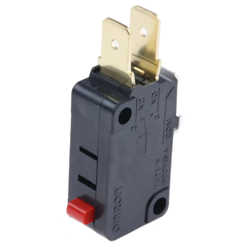 Omron Plunger Micro Switch, Tab Terminal, 16A, 250 V AC, SPDT, IP40 V-16-1C5
