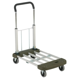 RS PRO Foldable Flatbed Platform Trolley, Aluminium Frame, 150 kg Load Capacity, 930 mm Height, 440 mm Width, 440 330-3740