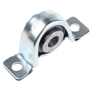 SKF Plummer Block House, 12 mm Inside Diameter, Pressed Steel Housing, 22 mm Centre Height, 86 mm Length P 12 TF