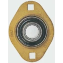 SKF 2 Hole Pressed Steel Flange Bearing Unit 12 mm Inside Diameter, 81x27.4x27.4 mm, Screw Locking, PFT 12 TF