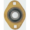 SKF 2 Hole Pressed Steel Flange Bearing Unit 12 mm Inside Diameter, 81x27.4x27.4 mm, Screw Locking, PFT 12 TF