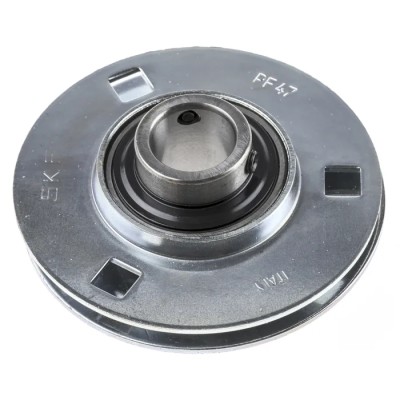 SKF 3 Hole Flange Bearing Unit Pressed Steel, 20 mm Inside Diameter PF 20 TF