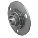 SKF 3 Hole Flange Bearing Unit Pressed Steel, 20 mm Inside Diameter PF 20 TF