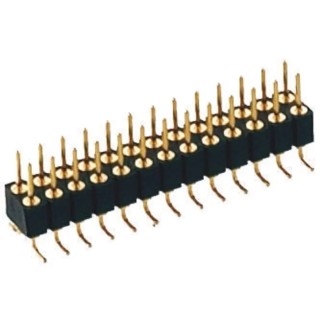 Preci-Dip 832 Series Straight Surface Pin Header 18 Contacts 2 mm Pitch 2 Row Unshrouded 832-80-018-30-001101