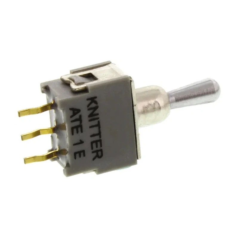 KNITTER-SWITCH Toggle Switch, PCB Mount, On-Off-On, SPDT, Through Hole Terminal, 48 V AC ATE1E
