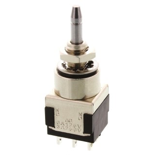 KNITTER-SWITCH MP Series Miniature Push Button Switch Momentary Panel Mount DPDT 5.6 mm Cutout White LED IP67 250 V MPE206R