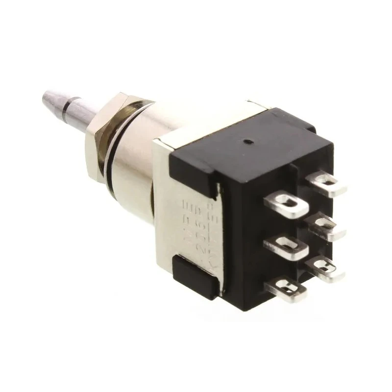 KNITTER-SWITCH MP Series Miniature Push Button Switch Momentary Panel Mount DPDT 5.6 mm Cutout White LED IP67 250 V MPE206R