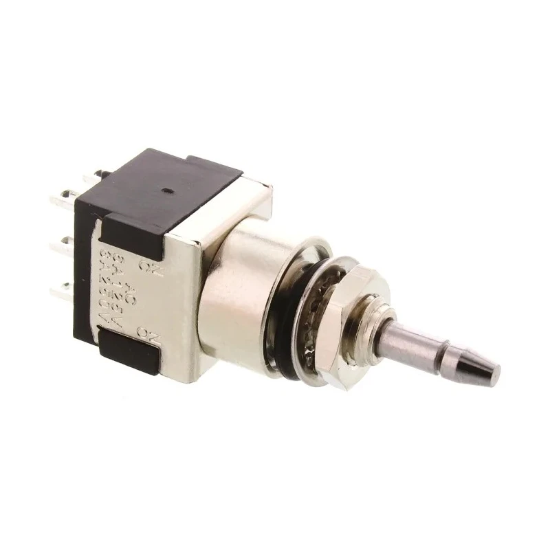 KNITTER-SWITCH MP Series Miniature Push Button Switch Momentary Panel Mount DPDT 5.6 mm Cutout White LED IP67 250 V MPE206R