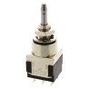 KNITTER-SWITCH MP Series Miniature Push Button Switch, Momentary, Panel Mount, 5.6 mm Cutout, DPDT, White LED, IP67 MPE206R