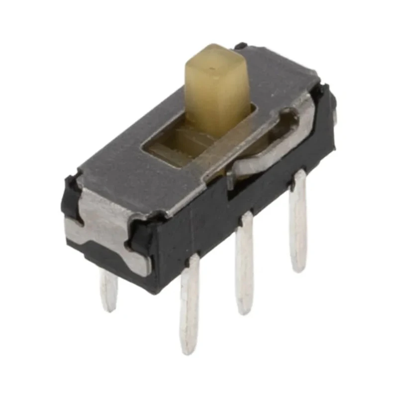 KNITTER-SWITCH PCB Slide Switch DPDT Latching 200mA 30V DC Silver Plated Phosphor Bronze MMP221
