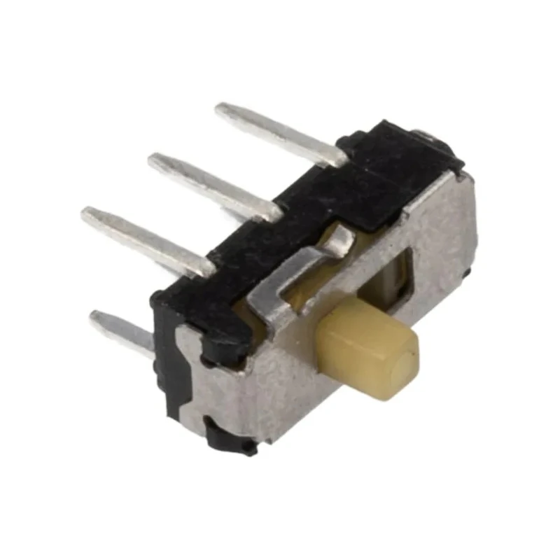KNITTER-SWITCH PCB Slide Switch DPDT Latching 200mA 30V DC Silver Plated Phosphor Bronze MMP221