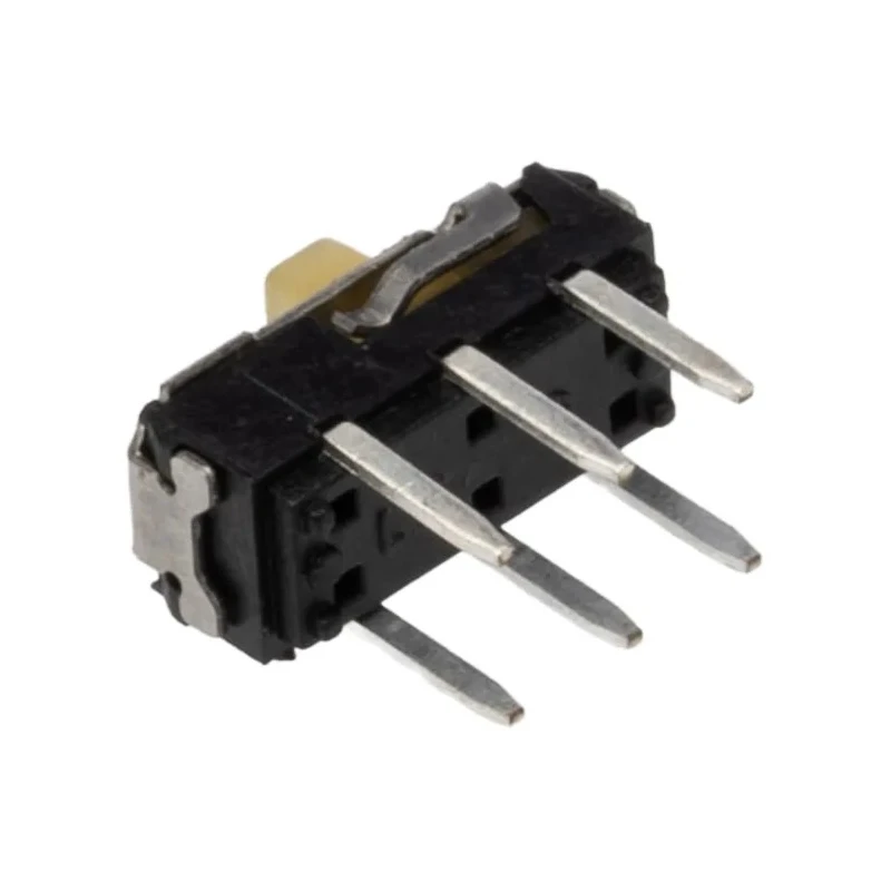 KNITTER-SWITCH PCB Slide Switch DPDT Latching 200mA 30V DC Silver Plated Phosphor Bronze MMP221