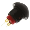 KNITTER-SWITCH DPWL Series Illuminated Miniature Push Button Switch Momentary Panel 12.9 mm Cutout SPST Yellow LED DPWL1CGKY