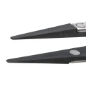 ideal-tek 130mm Plastic, Stainless Steel Round, Very Fine, Straight ESD Safe Tweezer 2ACF.SA