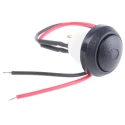 ITW Switches 48 Series Illuminated Push Button Switch Panel Mount 14 mm Cutout Black SPST IP67 48-6-RB-B-BK-B