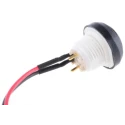 ITW Switches 48 Series Illuminated Push Button Switch Panel Mount 14 mm Cutout Black SPST IP67 48-6-RB-B-BK-B