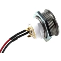 ITW Switches 48M Series Illuminated Push Button Switch 19 mm Cutout Panel Mount Silver SPST IP67 48M-111B