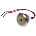 ITW Switches 48M Series Illuminated Push Button Switch Panel Mount 19 mm Cutout Silver SPST IP67 48M-111G