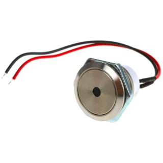 ITW Switches 48M Series Illuminated Push Button Switch Panel Mount 19 mm Cutout Silver SPST IP67 48M-111G