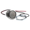 ITW Switches 48M Series Illuminated Push Button Switch Panel Mount 19 mm Cutout Silver SPST IP67 48M-112G