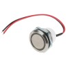 ITW Switches 48M Series Illuminated Push Button Switch Panel Mount, 19 mm Cutout, Silver, SPST, IP67 48M-112R