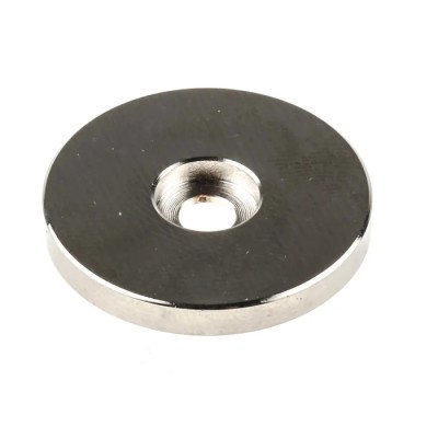 RS PRO Counterpart for 20/25 mm Holding Magnet Armature Plate, Nickel-Plated Steel, 25 mm Diameter 739-3264