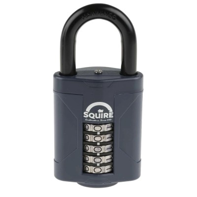 Squire Combination Padlock Die Cast Weatherproof 10 mm Shackle, 6 mm Body CP60