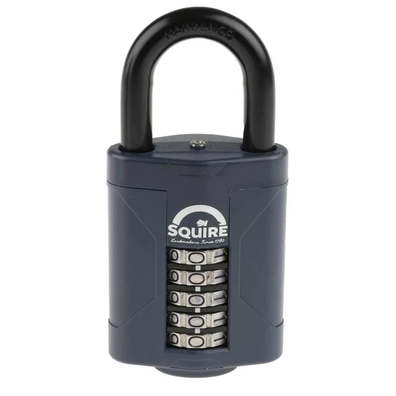 Squire Combination Padlock Die Cast Weatherproof 10 mm Shackle, 6 mm Body CP60