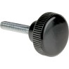RS PRO Black Knurled Clamping Knob, M4 Thread Size, 20mm Thread Length, 18 mm Diameter, Steel Insert 702-7526