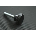 RS PRO Black Knurled Clamping Knob, M4 Thread Size, 20mm Thread Length, 18 mm Diameter, Steel Insert 702-7526