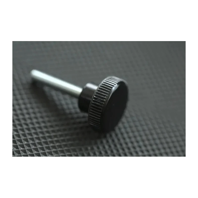 RS PRO Black Knurled Clamping Knob, M4 Thread Size, 20mm Thread Length, 18 mm Diameter, Steel Insert 702-7526