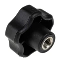 RS PRO Black Polypropylene Multiple Lobes Clamping Knob M8 Threaded Hole 40 mm Diameter 12 mm Thread Length 702-7655