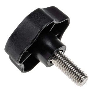 RS PRO Black Polypropylene Multiple Lobes Clamping Knob M12 Threaded Stud 60 mm Diameter 30 mm Thread Length 702-7658