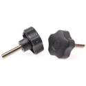 RS PRO Black Multiple Lobes Clamping Knob M8 Threaded Stud 30mm Thread Length 40 mm Diameter 702-7642