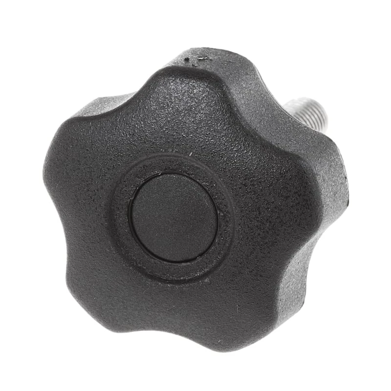 RS PRO Black Multiple Lobes Clamping Knob M8 Threaded Stud 30mm Thread Length 40 mm Diameter 702-7642